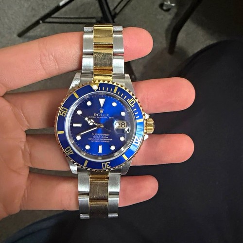 Rolex submariner bluesy 16613 - rolex,