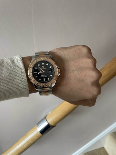 Men watch rose - men, gold